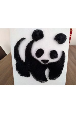 Panda Filografi Tablosu(30X22Cm)